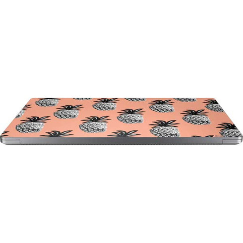 Bouffants and Broken Hearts Gray Scale Pineapple Universal Laptop 15in (12.2 x 8.8in) Skin